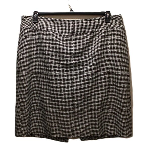 Anne Klein Houndstooth Stretch Skirt - Sz 18 - Picture 1 of 4
